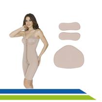 Kit Pós Cirurgia Plástica Lipoaspiração, Lipo e Abdominoplastia Cinta Completa 2018 + Placas em Espuma - Macom