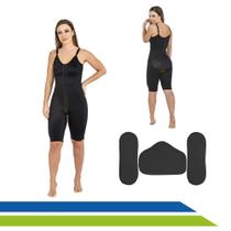 Kit Pós-cirúrgico para Lipoaspiração e Procedimentos Nos Glúteos com Cinta e Kit Placas Rígidas Cor Preta- New Form