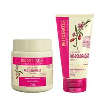 Kit Pós coloração finalização capilar 1 Banho de creme 250ml 1 Finalizador 150ml