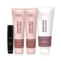 Kit Pós Coloração Sensiv Color + Fluído Extra Brilho Hoka