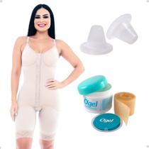 Kit Pós Operatório Cinta Modeladora Órtese Umbigo Fita Cicatriz Tamanho 40x3