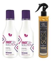 Kit Pós Progressiva 3 Passos Hidratação Capilar 1100 Ml Fit