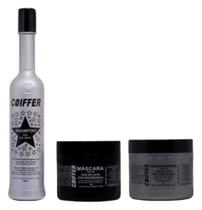 Kit Pós Progressiva Coiffer 3 Passos kit cliente prata Kit Pós Progressiva Coiffer 3 Passos kit cliente prata