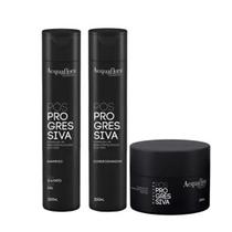 Kit Pós Progressiva da AcquaFlora - 3 Produtos Kit Pós Progressiva da AcquaFlora - 3 Produtos