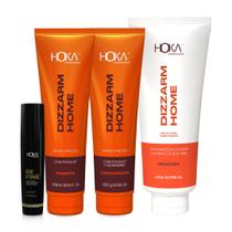 Kit pós progressiva dizzarm fluído extra brilho refine hoka