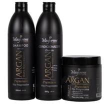 Kit Pós Progressiva Óleo De Argan Ouro Premium 500g Maycrene