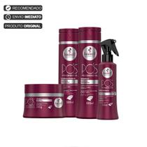 Kit Pós Progressiva Shampoo Condicionador Máscara E Leave In - Haskell P