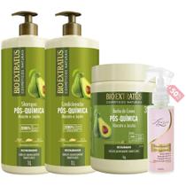 Kit Pós Química 1 Shampoo 1 Cond 1 Banho 1L + Finalizador Obrigatório Lourre 120ml