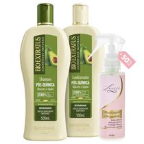 Kit Pós Química 1 Shampoo 1 Condicionador 500ml + Finalizador Obrigatório Lourre 120ml Kit Pós Química 1 Shampoo 1 Condicionador 500ml + Finalizador Obrigatório Lourre 120ml
