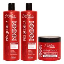 Kit Pós Química 3x500G Rofer Profissional Kit Pós Química 3x500G Rofer Profissional