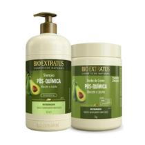 Kit Pós Química Bio Extratus Restaurador Shampoo+ Máscara 1L Kit Pós Química Bio Extratus Restaurador Shampoo+ Máscara 1L