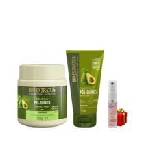 Kit Pós química finalização capilar 1 Banho de creme 250ml 1 Finalizador 150ml + Presente Lourre 15ml