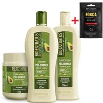 Kit Pós Química Shampoo Condicionador Banho de Creme Bio Extratus 500ml Superdose Força 30g Kit Pós Química Shampoo Condicionador Banho de Creme Bio Extratus 500ml Superdose Força 30g