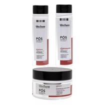 Kit Pós Química Shampoo E Condicionador + Máscara Vita Derm Kit Pós Química Shampoo E Condicionador + Máscara Vita Derm
