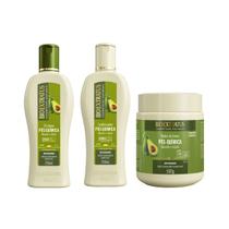 Kit Pós Quimica TRATAMENTO RESTAURADOR Shampoo + Condicionador 250ml e Más 500g Bio Extratus