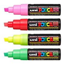 Kit Posca PC-8K FLUOR Rosa,Vermelho, Amarelo, Verde Uni-ball Kit Posca PC-8K FLUOR Rosa,Vermelho, Amarelo, Verde Uni-ball