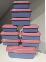 Kit pote 10 peças tampa color