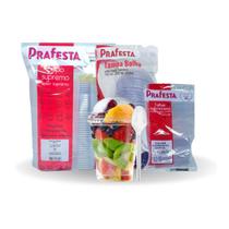 Kit Pote 150ml Com Tampa Bolha e Colher Descartável - 100und