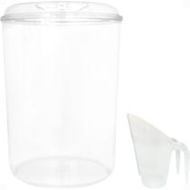 Kit Pote Acrílico Redondo com Tampa 12 litros + Concha 600ml Kit Pote Acrílico Redondo com Tampa 12 litros + Concha 600ml