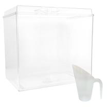 Kit Pote Cereais Acrílico Retangular 13,8 L + Concha 600ml Kit Pote Cereais Acrílico Retangular 13,8 L + Concha 600ml