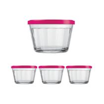 Kit Pote Copo Americano C/Tampa Cor Sortida 150ml Nadir 3Un