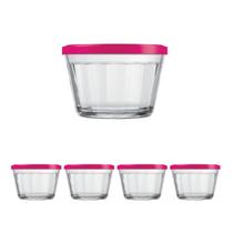 Kit Pote Copo Americano C/Tampa Cor Sortida 150ml Nadir 4Un