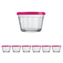 Kit Pote Copo Americano C/Tampa Cor Sortida 150ml Nadir 6Un