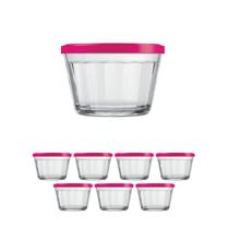 Kit Pote Copo Americano C/Tampa Cor Sortida 150ml Nadir 7Un
