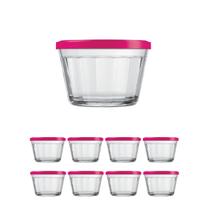 Kit Pote Copo Americano C/Tampa Cor Sortida 150ml Nadir 8Un Kit Pote Copo Americano C/Tampa Cor Sortida 150ml Nadir 8Un