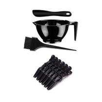 Kit Pote Cumbuca Pincel Espátula + 6 Presilhas Crocodilo Kit Pote Cumbuca Pincel Espátula + 6 Presilhas Crocodilo