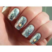 Kit Pote De 10 Foil Decoração Unha Cores Estilo Manicure 3