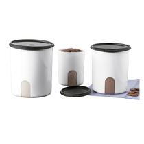 Kit Pote de Armazenagem Visualware Preto e Branco 3 peças Kit Pote de Armazenagem Visualware Preto e Branco 3 peças