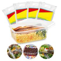 Kit Pote Descartável 500ml Freezer Microondas Marmita 96 Un