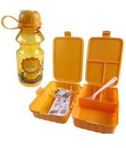 Kit Pote Duplo Marmita + Garrafa Infantil Escolar C/ Adesivo Kit Pote Duplo Marmita + Garrafa Infantil Escolar C/ Adesivo