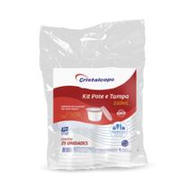 Kit pote e tampa 250ml (cristalcopo) Kit pote e tampa 250ml (cristalcopo)