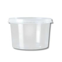 Kit Pote e Tampa 250ml Redondo Rioplastic P/ Bolo no Pote e Doces C/ 25 Un.