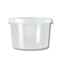 Kit Pote e Tampa 250ml Redondo Rioplastic P/ Bolo no Pote e Doces C/ 25 Un.