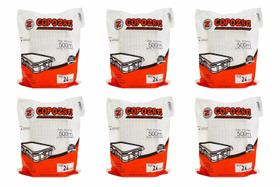 Kit Pote e Tampa 500ml Retangular COPOZAN Com 144 Unidades