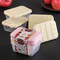 Kit Pote Hermético 3 Peças 800ml Transparente Para Micro-ondas e Freezer