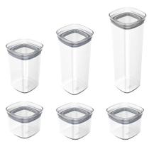 Kit Pote Hermético Block Natural 6 Peças - Ou