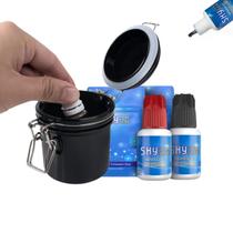 KIt Pote Hermético Cola Sky Extensão de Cílios