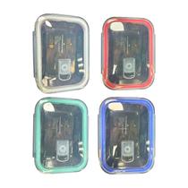 Kit Pote Hermético de Vidro Retangular com 4 Travas - Bela Flor