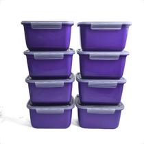 Kit Pote Hermeticos 20 Marmitas Fitnesse Porta Alimentos 1L Tampa com Trava Segura 16x12x9cm