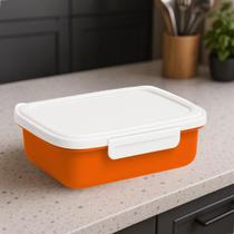 Kit Pote Marmita Fitness 500ML com Trava Lateral P/ Microondas Geladeira Dieta e Almoço Kit Pote Marmita Fitness 500ML com Trava Lateral P/ Microondas Geladeira Dieta e Almoço