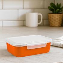 Kit Pote Marmita Fitness 500ML com Trava Lateral P/ Microondas Geladeira Dieta e Almoço Kit Pote Marmita Fitness 500ML com Trava Lateral P/ Microondas Geladeira Dieta e Almoço