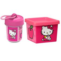 Kit Pote Marmita Organizador Lanche Lancheira Copo Infantil