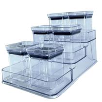 Kit Pote Porta Tempero Hermético c/ 7 peças Lumini Paramou Kit Pote Porta Tempero Hermético c/ 7 peças Lumini Paramou