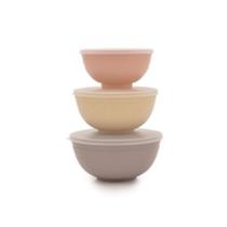 Kit Potes Com Tampa Bowls Fibra Bambu 3 Peças - Art House