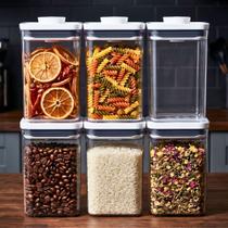 Kit Potes com Tampa Hermética 6pçs Oxo POP 1L Quadrado Despensa Organizada e Alimentos Sempre Frescos