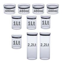 Kit Potes de Alimento Hermético Redondo Paramount 10 Peças 1164/1165/1166 Paramount Kit Potes de Alimento Hermético Redondo Paramount 10 Peças 1164/1165/1166 Paramount